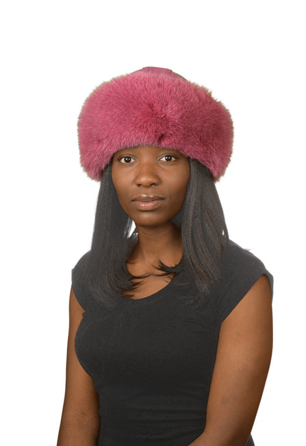 J.Ziglou Hot Pink Fox Hat
